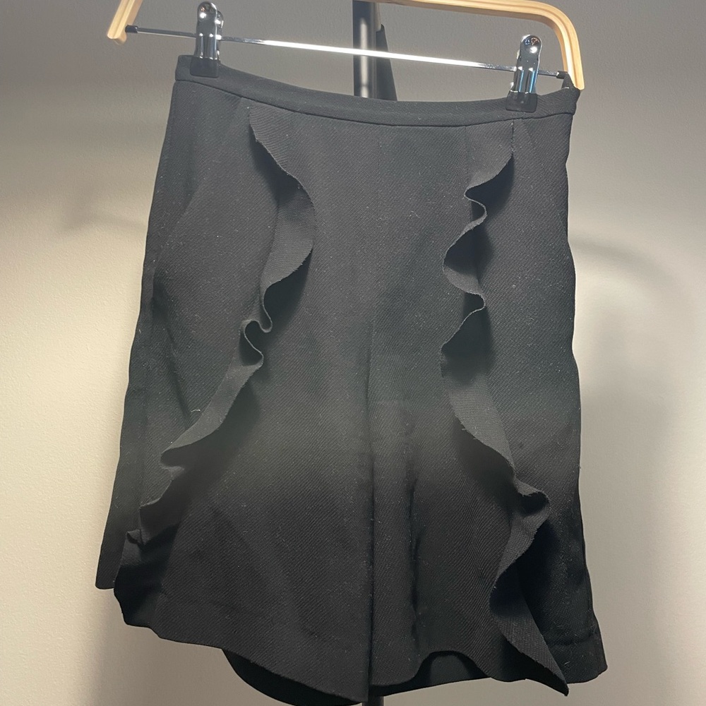 French Connection Black High Waist Shorts